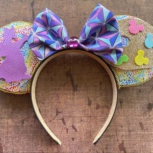 Epcot Figment Festival of Arts Minnie Mouse Ears Headband